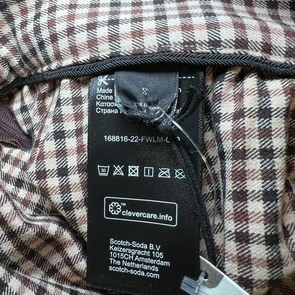 Scotch & Soda Brown and Black Checkered Midi Skirt - Picture 10 of 12